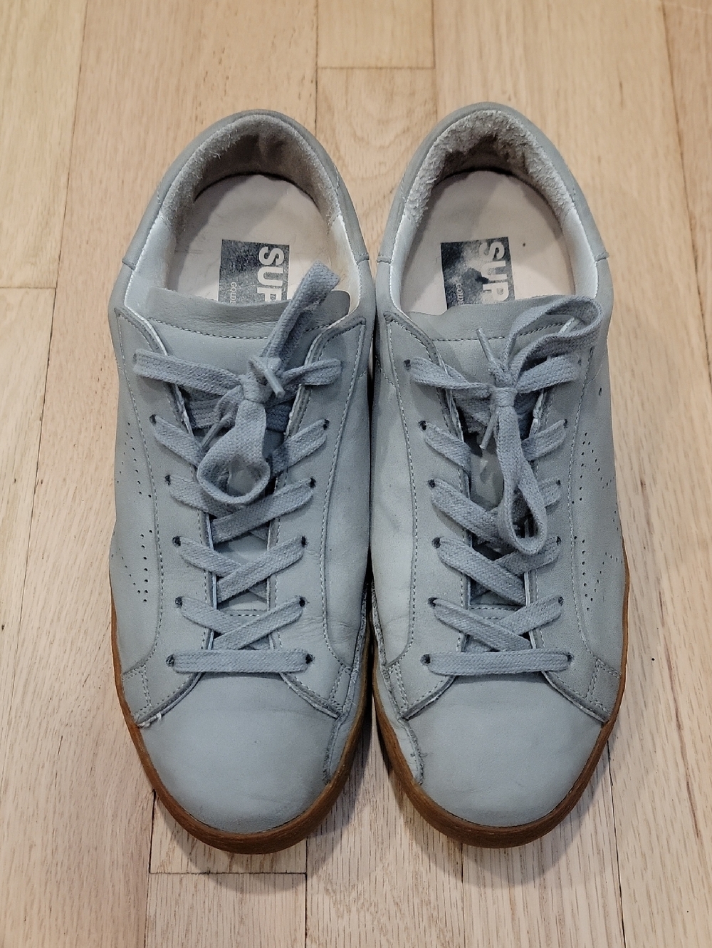 Matte Gray Golden Goose Superstar Sneakers - Picture 2 of 8